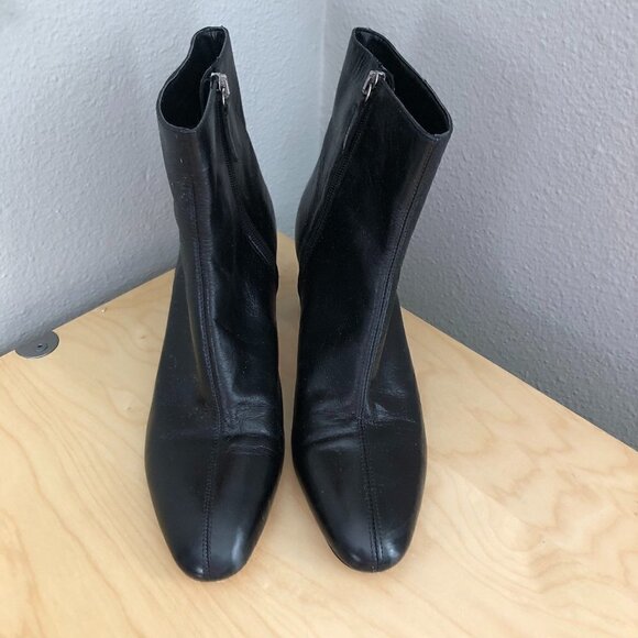 Zara Basic Collection Block Heel Bootie NEW - Picture 5 of 9